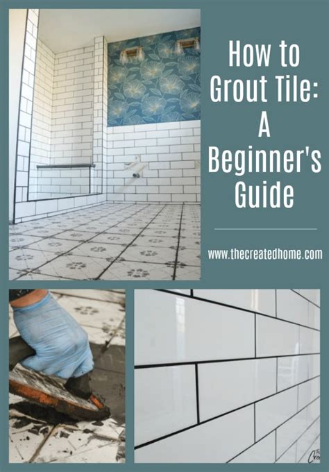 Grouting Tile Graphic – The Created Home