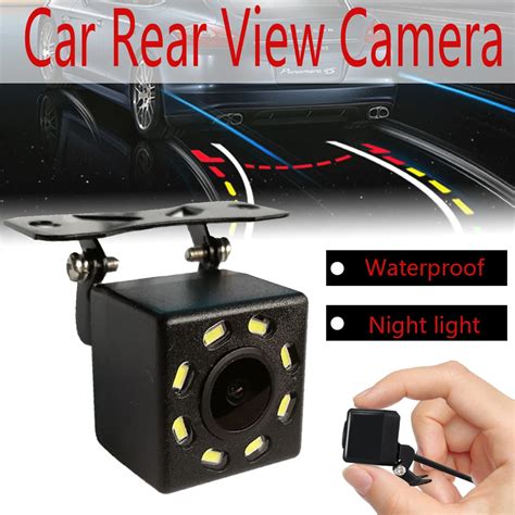 8 LED Night Vision Car Rear View Camera Waterproof Reversing Backup Parking Camera 170 Degree ...