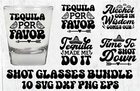 Shot Glasses Quotes Bundle, Funny Drinki Graphic by CraftieDesigns · Creative Fabrica