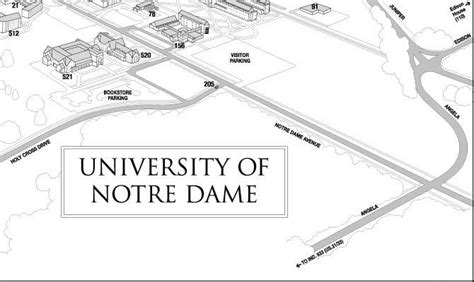 University of Notre Dame Campus Map (June 1999)