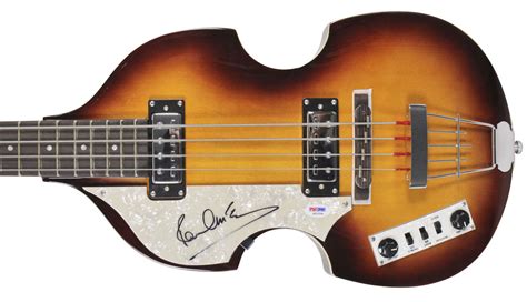 Lot Detail - Paul McCartney Superbly Signed Hofner Bass Guitar - The Iconic Beatle Bass! (PSA/DNA)