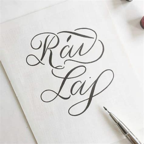 create a calligraphy for letter R A and L for a wedding. | Freelancer