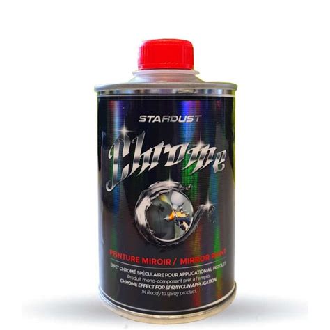 Chrome paint with base and varnish - Complete kit