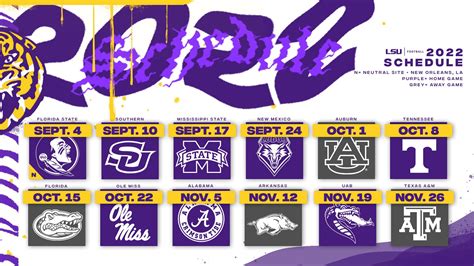 Lsu Football Schedule 2024 Pdf - Cecily Tiphani