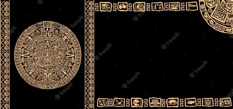 Premium Vector | Mayan solar calendar signs and symbols of the peoples ...