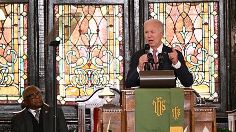 Biden denounces 'poison' of white supremacy in a Black church - CGTN