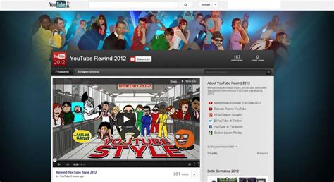 Rewind YouTube Style 2012, Looking Back At What Happened All Year Long ...