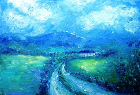 Rain Landscape Painting at PaintingValley.com | Explore collection of ...