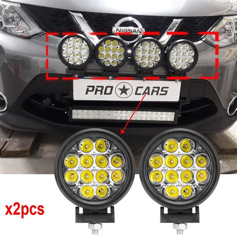 Round 60W XPG Led off road lights with Protect Cover 60W Led driving lights 12V 24v led ...