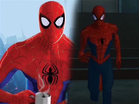 Peter B Parker (Into the Spider-Verse) mod for Spider-Man 2 - ModDB