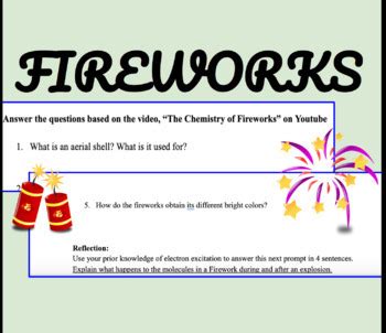 Chemical Reaction Fireworks