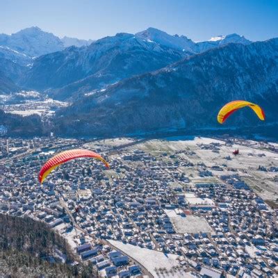 Winter Paragliding in Interlaken | Interlaken Activities