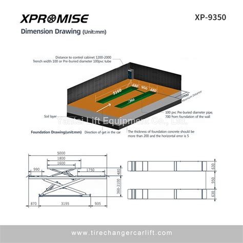 In-ground Car Lift XP-9350