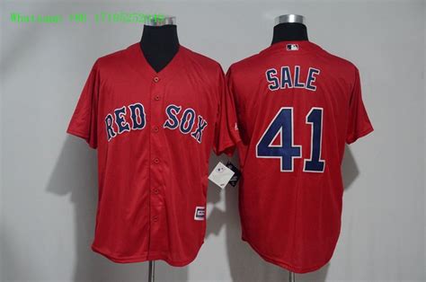 41 Chris Sale Men Stitched Jersey Size S to 3 XL red