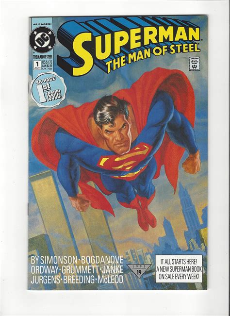 Superman: Man Of Steel # 1(1991) DC Comics NM | Comic Books - Modern Age, DC Comics, Superman ...