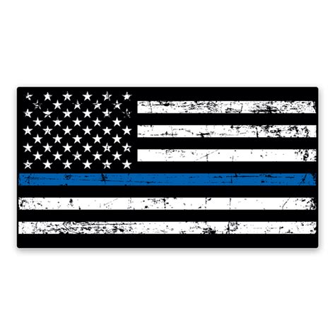 Thin Blue Line Sticker | Rockin Monkey