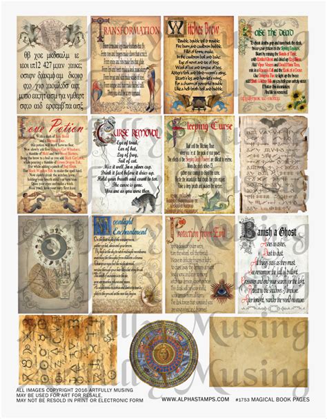 Raise The Dead - Book Of Spells Mini Pages, HD Png Download - kindpng