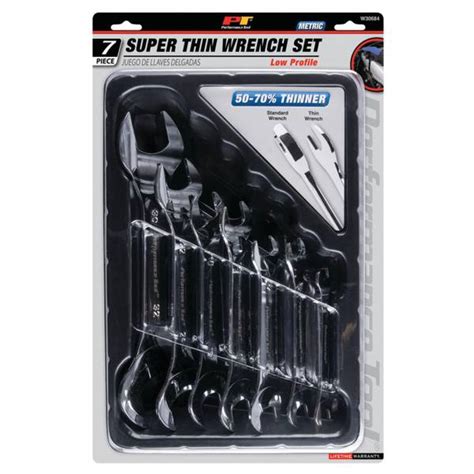 Performance Tool 7-Piece Super Thin Metric Wrench Set - W30684 | Blain's Farm & Fleet