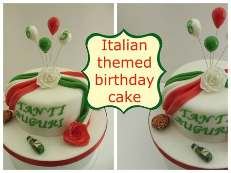 Italian themed birthday cake (VIDEO) - Easy Italian Recipes