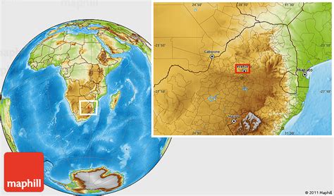 Physical Location Map of Atteridgeville