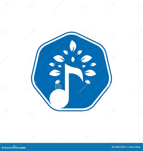 Music Tree Logo Design. Music and Eco Symbol or Icon Stock Vector - Illustration of leaves ...