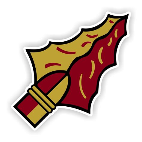 FSU Florida State University Seminoles "Arrow Head" (Gold) Precision Cut Decal / Sticker