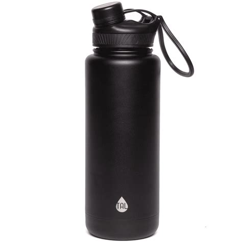 TAL Stainless Steel Ranger Tumbler Water Bottle 40 fl oz, Black ...