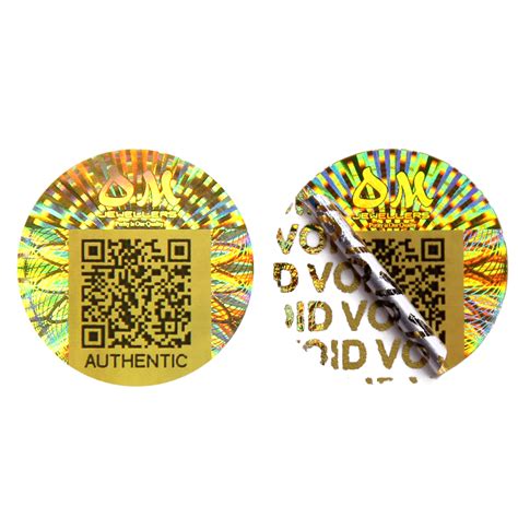 Hologram qr code void label sticker manufacture custom anti counterfeit void label,Tamper ...