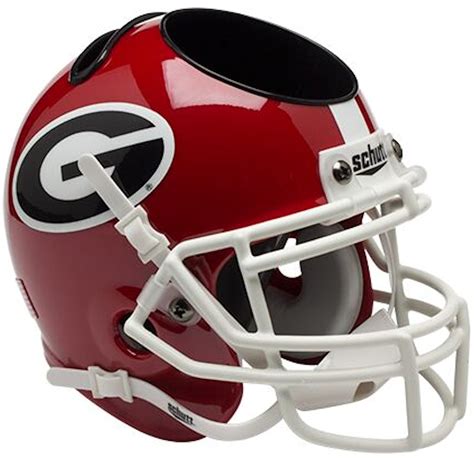 Georgia Bulldogs Miniature Football Helmet Desk Caddy | 757 Sports ...