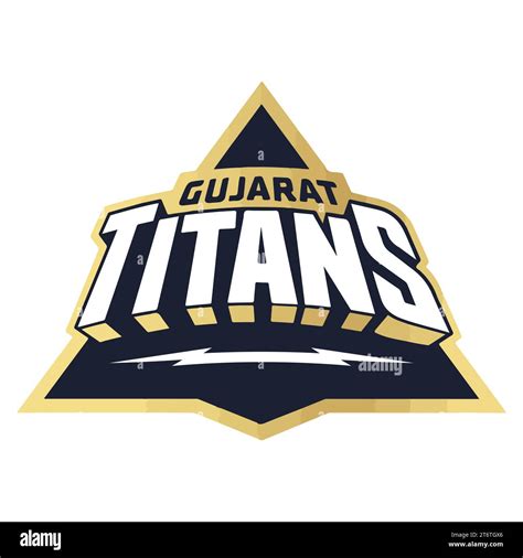 Gujarat Titans Logo Indian professional Cricket club, Vector ...