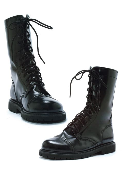 Black Combat Boots for Men