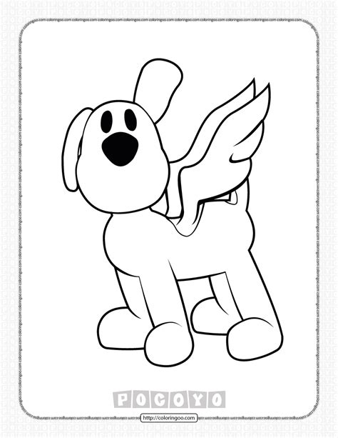 Printable Pocoyo Loula Coloring Pages for Kids