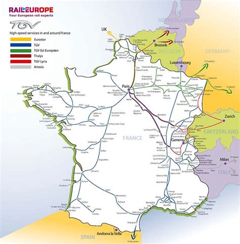 Map of the high speed rail network (TGV France) | Train Char… | Flickr