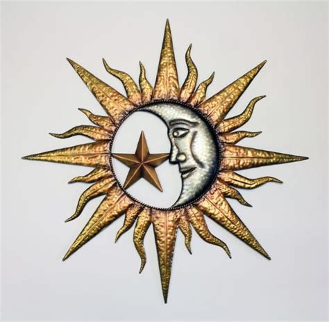 Metal Sun/Moon Face Wall Art – Nicole's Gifts Verona