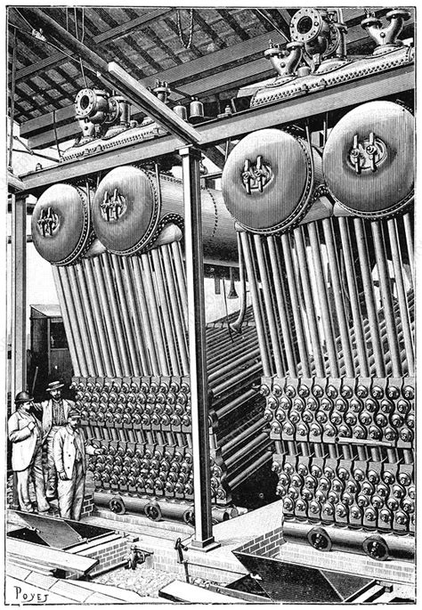 Babcock and Wilcox boilers, 1897 - Stock Image - C014/9181 - Science Photo Library