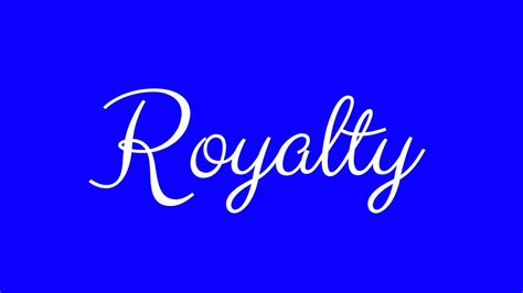 Learn how to Sign the Name Royalty Stylishly in Cursive Writing - YouTube