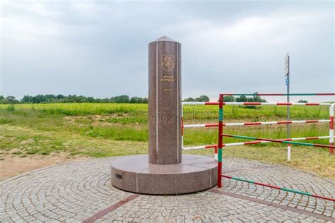 Border Point of Three Countries. Border of Poland, Lithuania and Russia Editorial Photo - Image ...