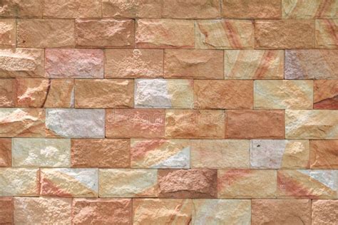 Sandstone Brick Wall Texture Background Pattern And Color Stock Photo ...