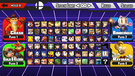 'NEW' Super Smash Bros. Character Select Screen by LivingDeadSuperstar on DeviantArt