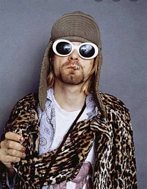 Clout Goggles White Vintage Cool Glasses Kurt Cobain Oval Rapper Bold ...