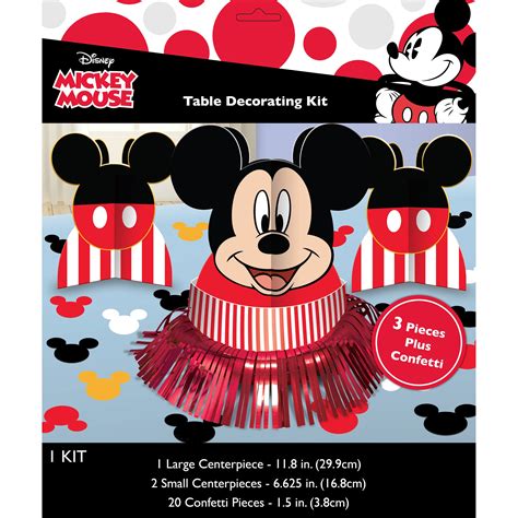 Multicolor Mickey Mouse Party Table Decorating Kit, 23pcs - Walmart.com