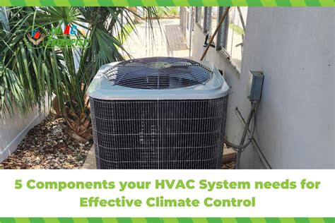 5 Components Your HVAC System Needs For Effective Climate Control