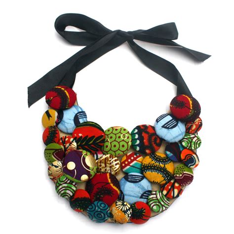 Want To Be Creative? Then These DIY Ankara Necklaces Are For You ...