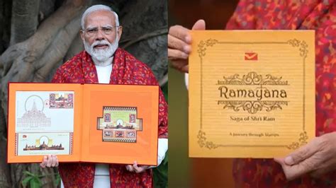 PM Modi releases commemorative postage stamps, book on Ram Temple ...