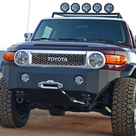 Body Armor 4x4® - Toyota FJ Cruiser 2007 Full Width Black Front Winch HD Bumper