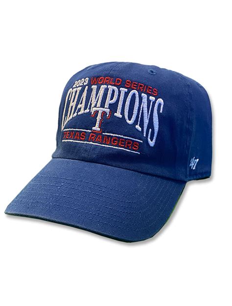 Texas Rangers World Series Champions MLB "Clean up" Adjustable Cap ...