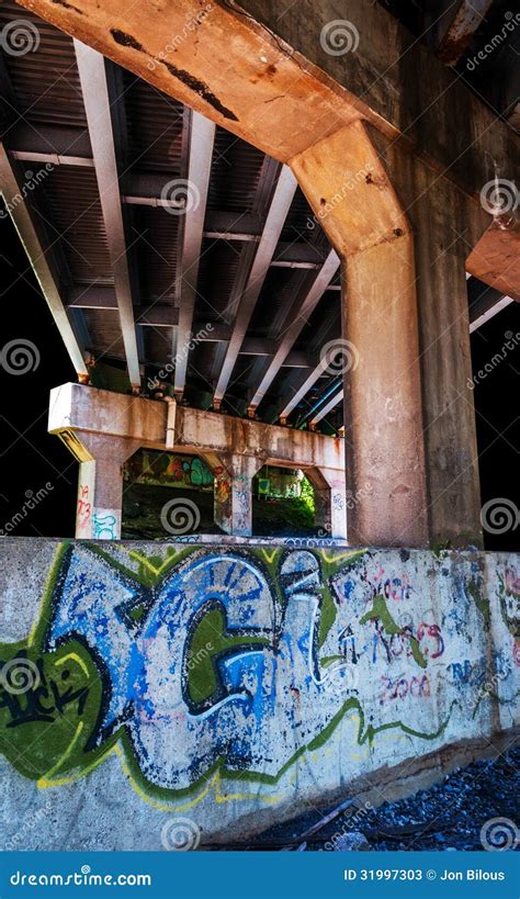 Graffiti Under a Bridge in Point of Rocks, MD Stock Image - Image of city, black: 31997303