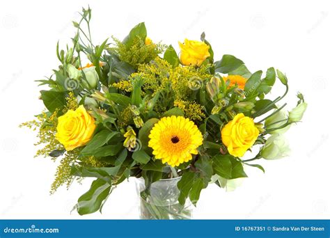 Bouquet of yellow flowers stock image. Image of nature - 16767351