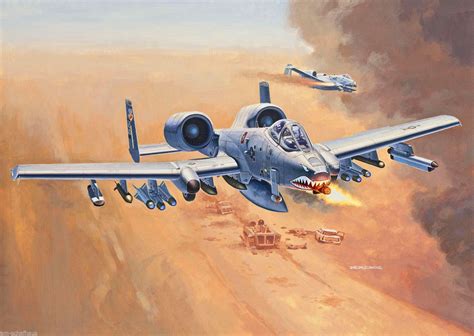 A-10A Thunderbolt II (Andrzej Deredos) | Aviation art, Aircraft ...