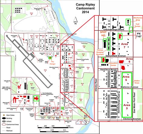 Camp Ripley Cantonment Map